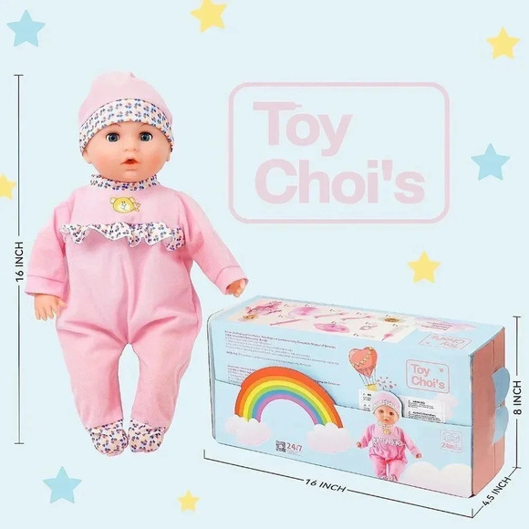 Toy Choi's Baby  Doll - 40cm Soft Body Baby Dolls Gift for 2+ Year Old Girls - Picture 3 of 16